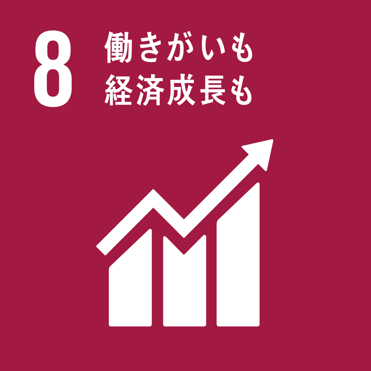 SDGs 目標8　働きがいも経済成長も